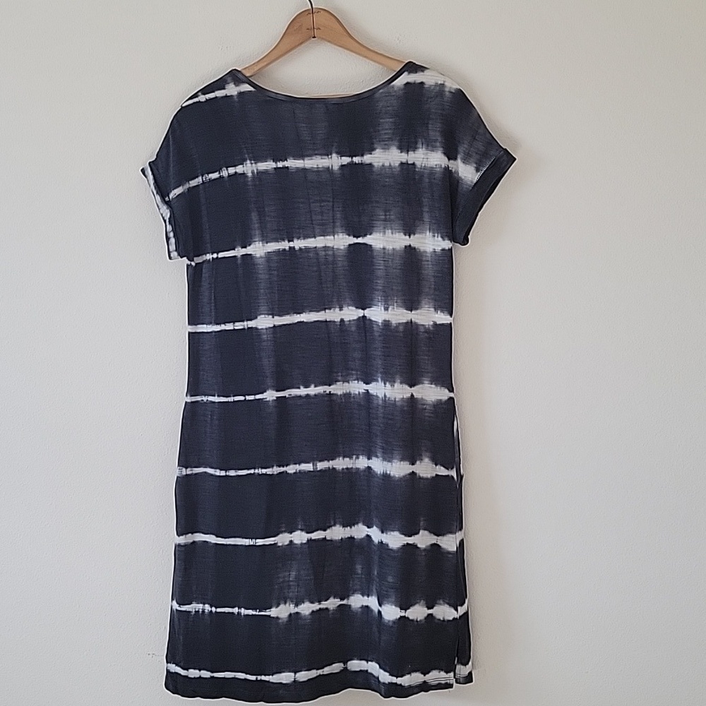 Belle Beach By Kim‎ Gravel Black Tie Dye Tshirt Dress Size Small - Picture 8 of 8